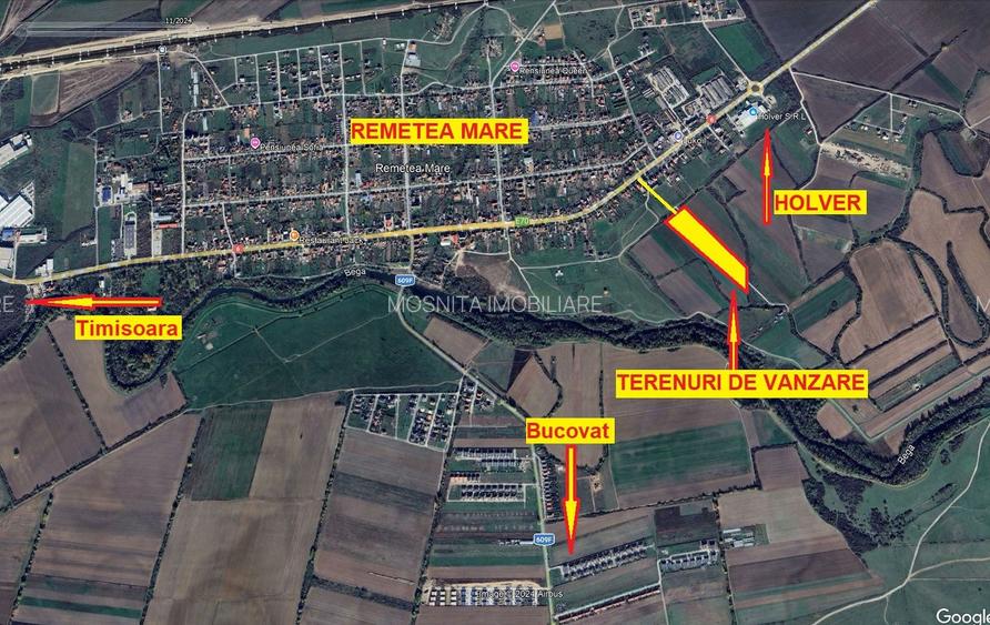 Terenuri Remetea Mare, cu toate utilitatile garantate - 69euro/mp+TVA - 6