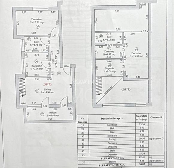 Apartament 3 camere, 2 bai - Ansamblul Davinci - Comision 0% - 16