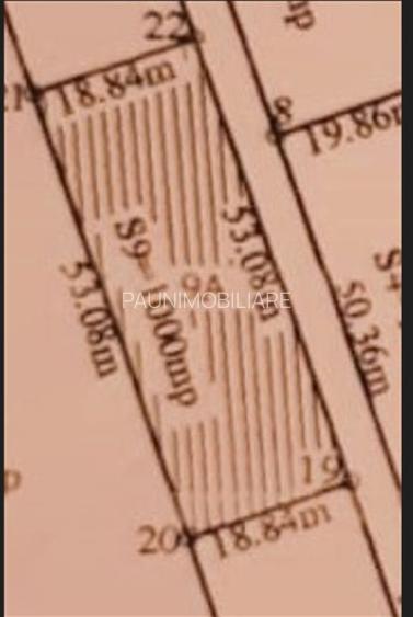 Teren intra.1133mp ,53ml desch. posibilitate ctie 4 case individuale zona Ferme! - 2