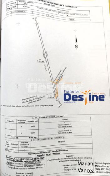 Teren Primarie Dumesti, 8100 mp, front 13 ml, - 4
