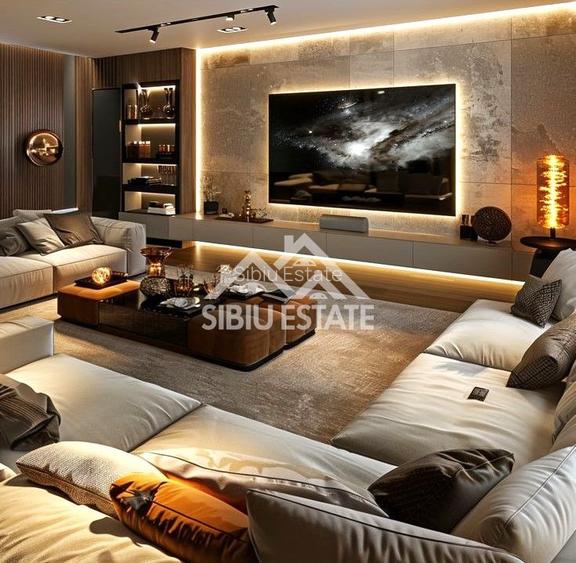 Penthouse Sibiu 4 camere, 2 bai terasa mare vedere panoramica - 3