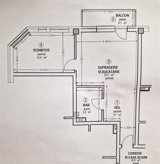 Vanzare apartament 2 camere bloc nou Dambul Rotund zona Mega Image, Cluj-Napoca - 9