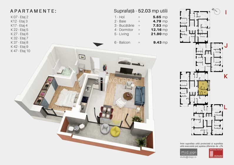 Apartament nou ocupabil imediat.Dezvoltator. - 3