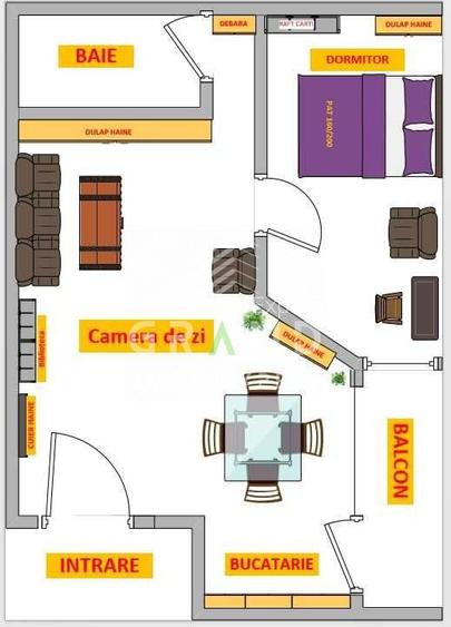 2 camere | 62 mp | Balcon 9 mp | Mărăști–Str. București | Lângă blocul Farmec - 7
