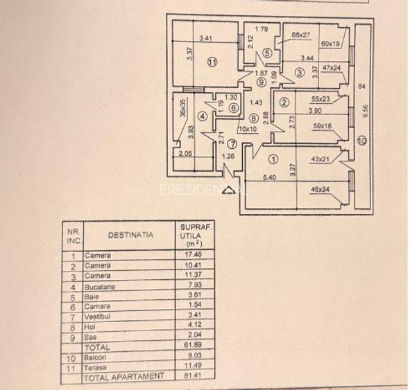 Apartament 3 camere + terasa Brancoveanu - Spitalul de copii Marie Curie  - 17