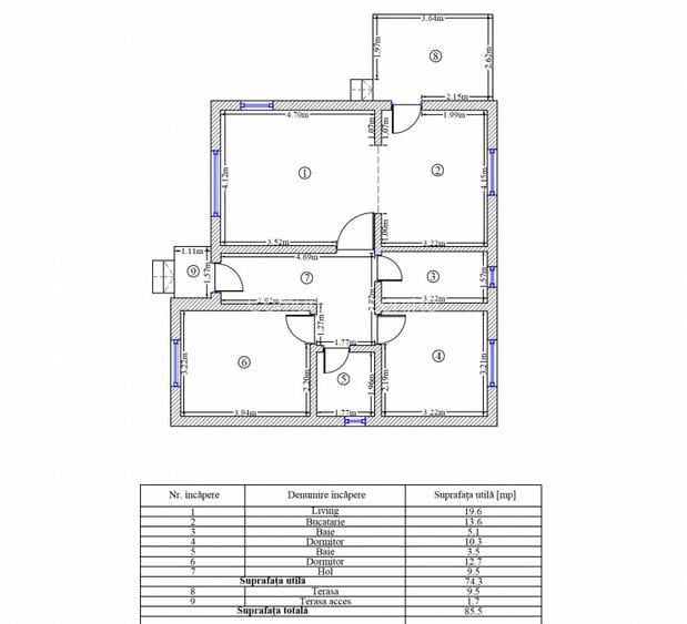 Casa Individuala Oituz | 85mp | incalzire pardoseala | teren 410mp - 5