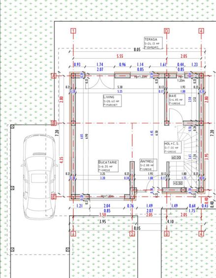 Casa individuala 110 mp utili, 400 mp teren, semifinisata, Luna de Sus - 3