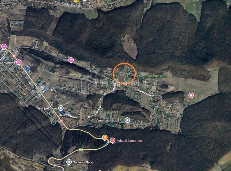 Teren 2.000 mp Corunca – vedere panoramică, lângă pădure, 70 €/mp - 2