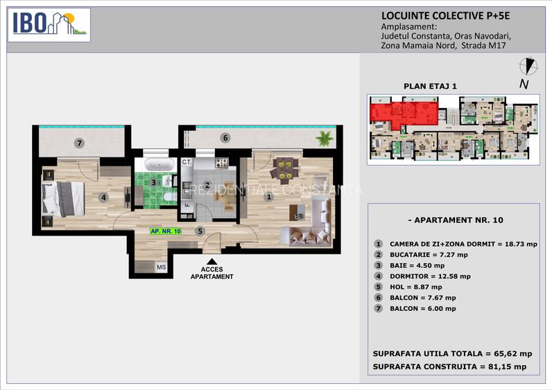 Apartamente 2 camere - Mamaia Nord / Sat - 5