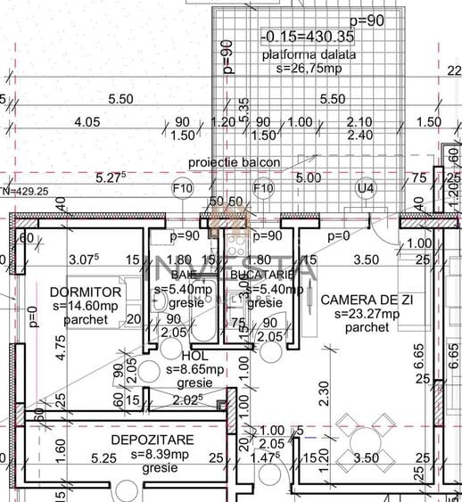 0% comision | Apartament 2 camere  cu terasa de 26 mp! Andrei Muresanu - 1