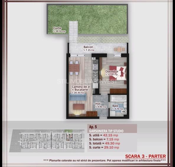 Apartament 2 camere cu GRADINA PROPRIE Theodor Pallady,Titan,Metrou - 2