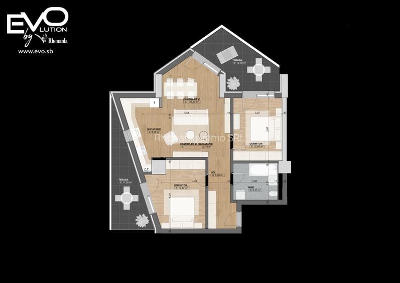 APARTAMENT 3 CAMERE | LIVING 32 MP | SHOPPING CITY SIBIU | Evolution Apartments - 4