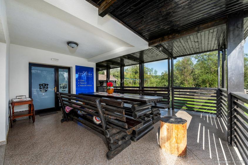 Casa de locuit sau vacanta 5 camere, 5 bai, 2600mp teren langa Humor - 41