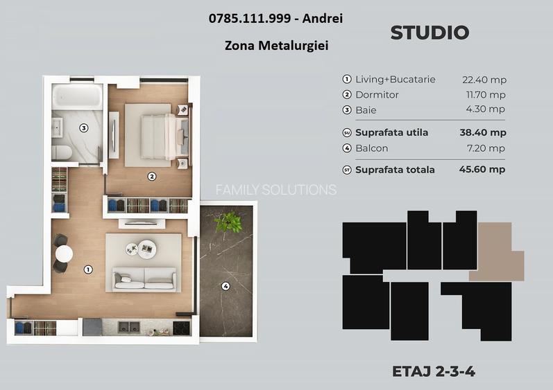 Metalurgiei Carrefour TVA 21% inclus - 2 camere 57mp - bloc nou 2025 - 10