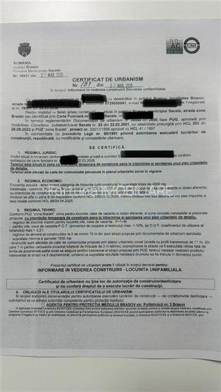 Teren intravilan cu PUZ 4000  mp -Sacele  - Bradet - 3