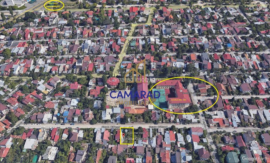 Teren 483 mp – Strada Galiceni 24 - Bucureștii Noi - metrou Laminorului - 13