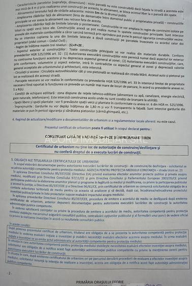 Teren construcții, vedere frontala la mare și Certificat Urbanism - Eforie - 7