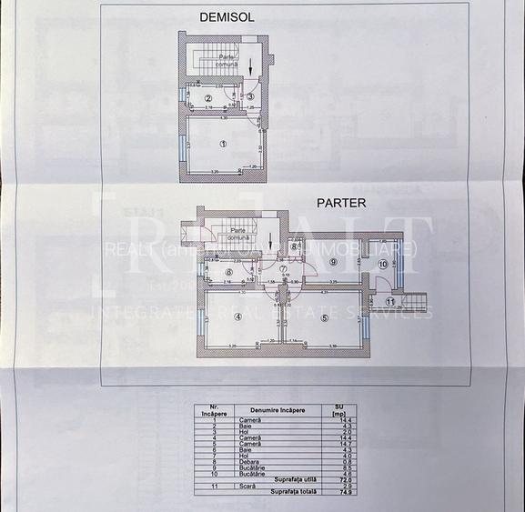 Inchiriere apartament 2 camere | Curte, Birou separat, Vila boutique | Floreasca - 27