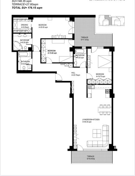 Apartament 4 camere//Primaverii//terasa//160mp utili//office sau rezidential - 13