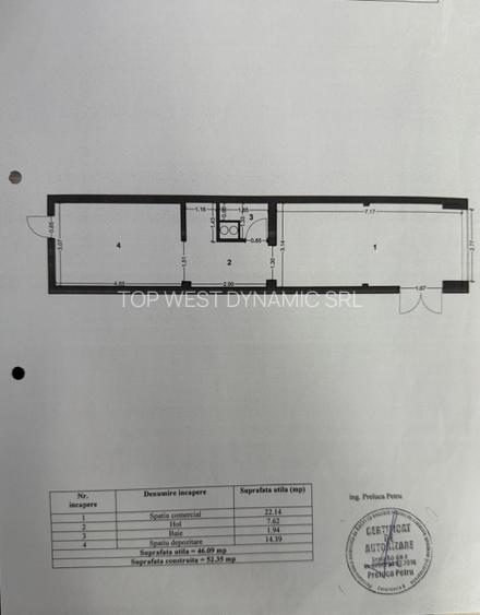 Spațiu comercial de închiriat – Str. George Călinescu nr. 9, zona Bd. Dacia - 5
