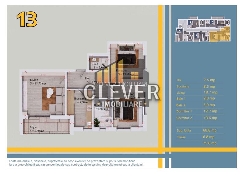 3 camere Pallady | Comision 0% | Metrou Nicolae Teclu - 1