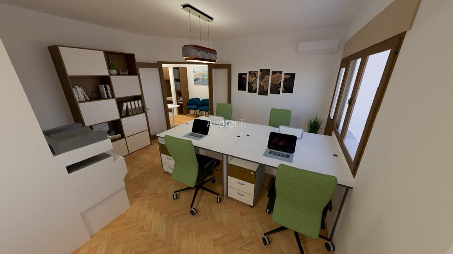 Apartament 2 camere Dorobanți – 57 mp, etaj 1, ideal birou, ultracentral - 3