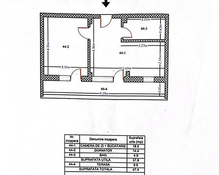Apartament 2 camere | Titan Trapezului | 47,4 mp | bloc 2020 | - 9