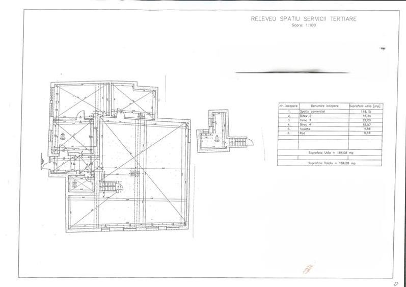 Spatiu comercial servicii tertiare 184mp,Ultracentral, bd. Eroilor - 8