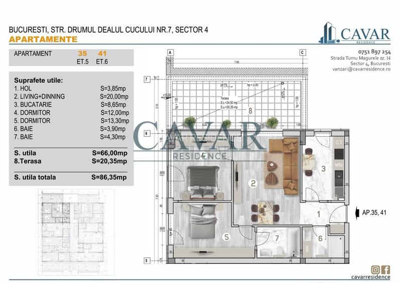 Apartament 3 Camere Terasa 20 mp Discount 4000 Euro - 3