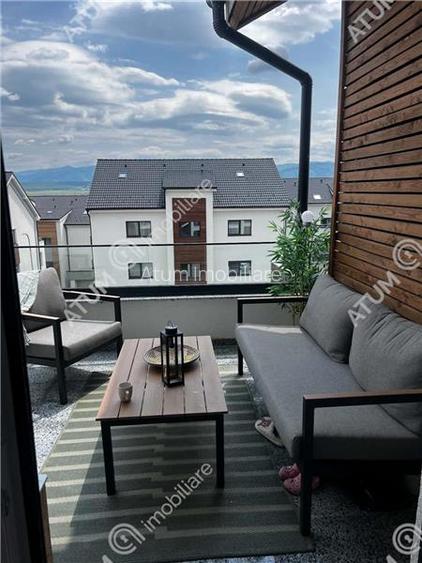 Penthouse 3 camere 2 bai parcare mobilat complet Turnisor Sibiu - 21