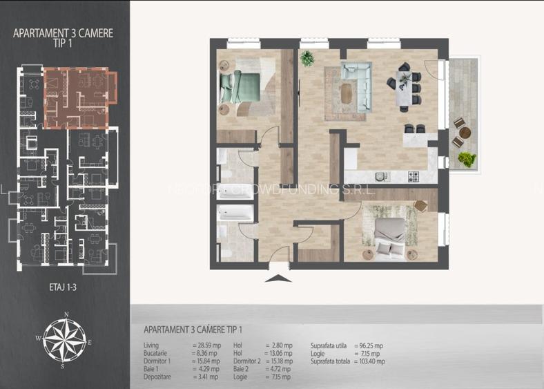 NOU! Apartament 3 Camere Metrou Nicolae Teclu, Bloc 2027, Dotari Excelente - 7