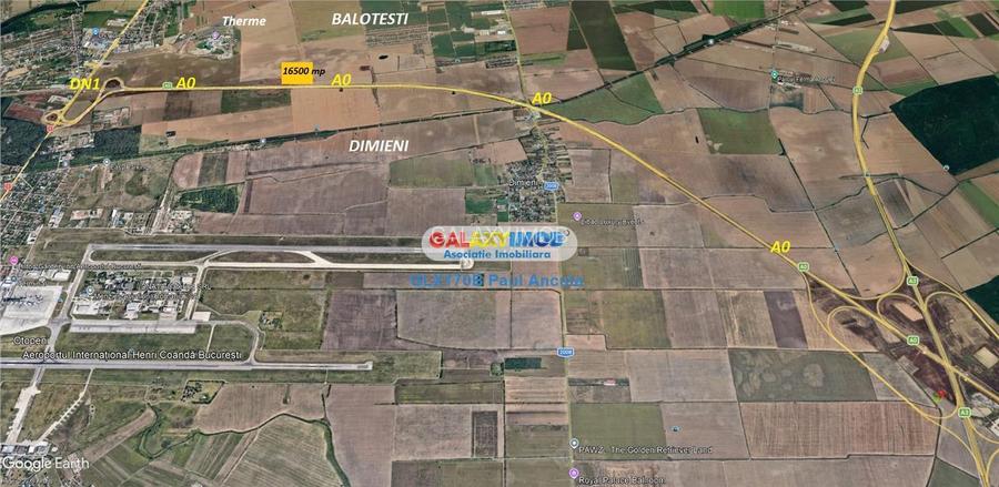 Teren intravilan 16500 mp Balotesti  apropiere Therme si A0 - 4