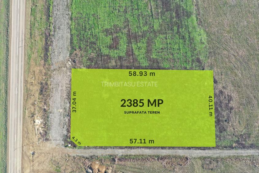 Vanzare | Teren industrial | 2385 MP | Apa Curent Canal | Mosnita Noua - 2