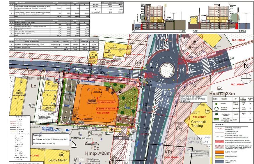 Teren pe Calea Turzii cu PUZ aprobat in 2025 cladire 3S+P+5E+R - 9