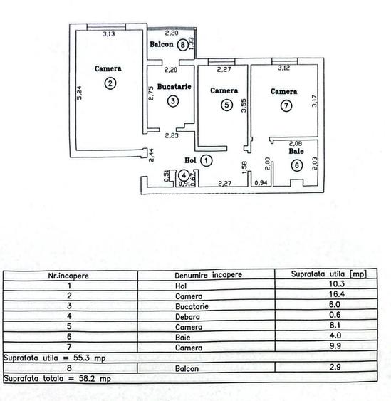 Lipovei | 3 camere | Decomandat | Mobilat-Utilat | Acoperiș - 15