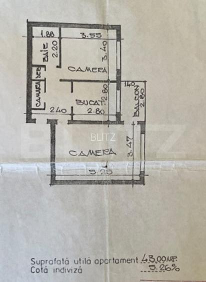 Apartament 2 camere decomandat, 43 mp, zona Alexandru cel Bun - 9