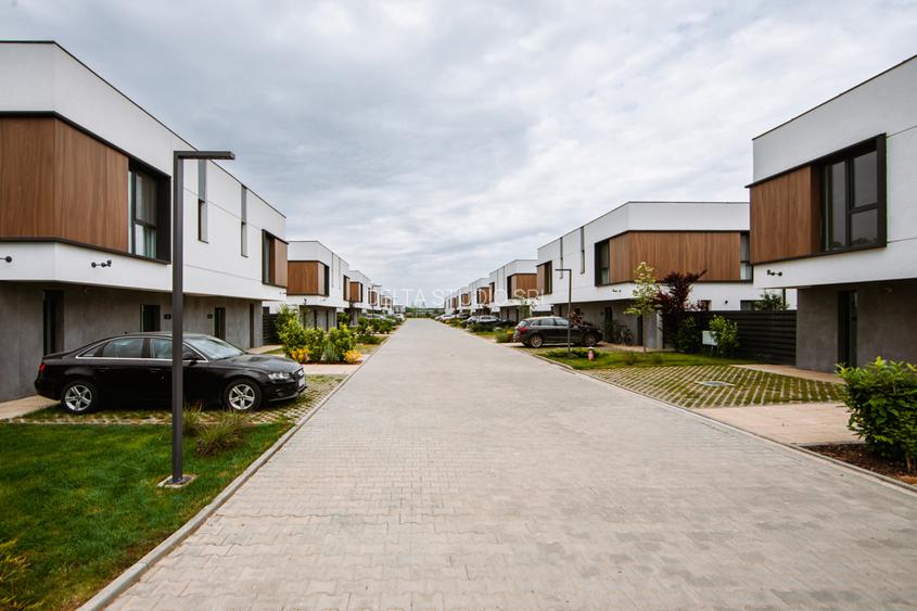 Vila 4 camere curte Corbeanca, Complex rezidential inchis cu piscina proprie - 17