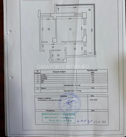Apartament 2 camere bloc nou  Billa  94000 euro - 4