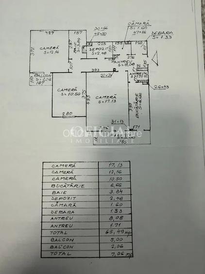 Apartament 3 Camere | 65 Mp | Intermediar | Balcon | Manastur Parang - 7