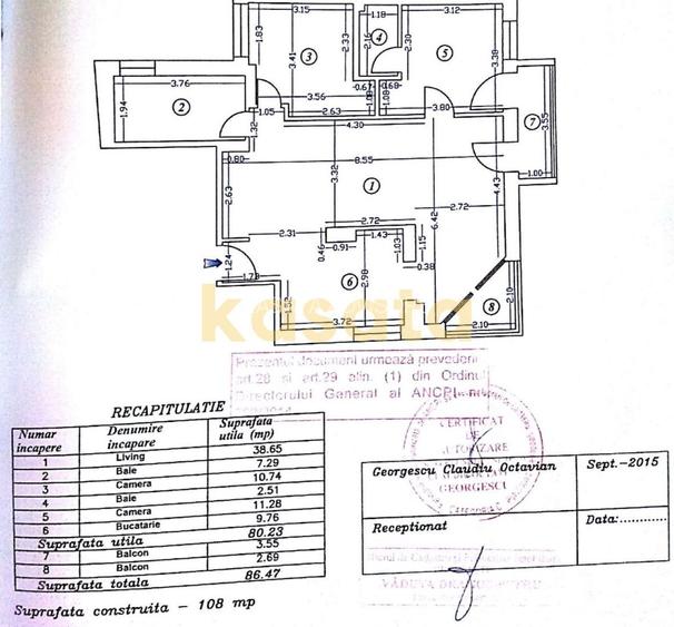 APARTAMENT 3 CAMERE | DOROBANTI - 1