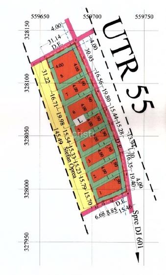 TEREN DE VANZARE-  -Plparcele de la  550 mp  zona Mega Image -Bolintin Vale - A1 - 11