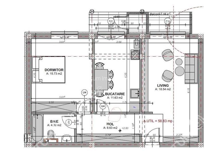 Apartament cu 2 camere la etajul 2 zona Doamna Stanca - 7