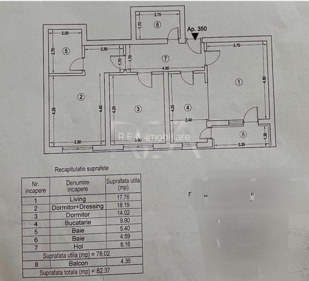 3 camere, 11/11, 82,37 mp, bloc 2017-Lujerului-21 Residence - 10