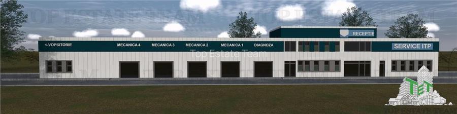 Hala industriala, pretabila, fabrica, productie, service auto, 2170mp teren, 596 - 2