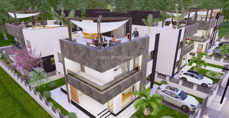 Casă Individuala Mediteraneana Acoperis-TERASĂ ! Rediu ! - 4