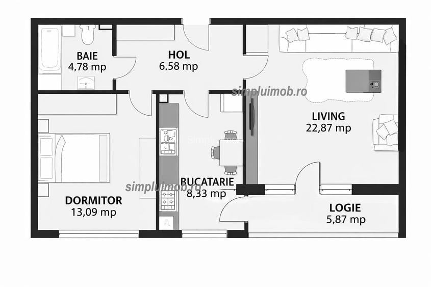Decomandat 2 Camere Bloc Nou Parcare Inclusa 1 Decembrie 1918 - 1