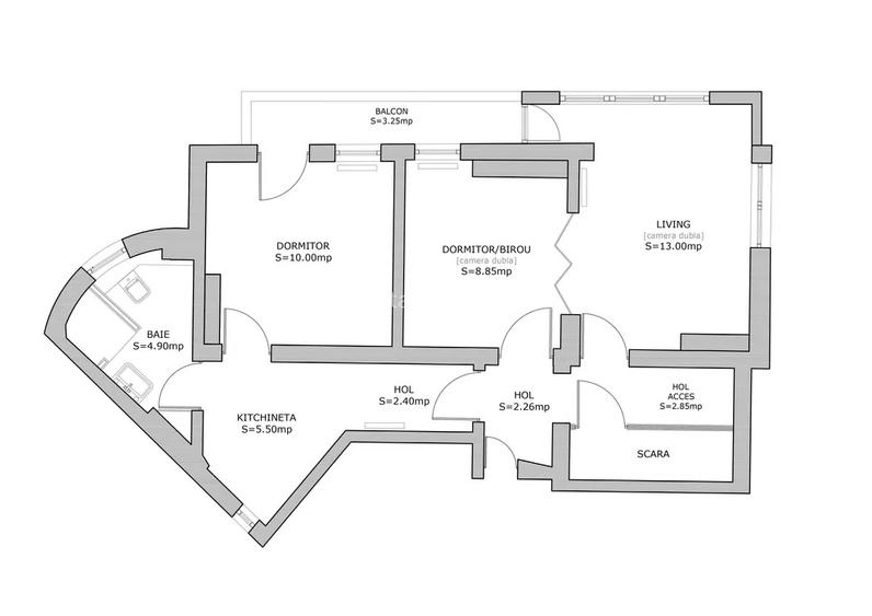 Apartament 3 camere | 50 Mp | Centrala | Renovat | Piața Victoriei - 8