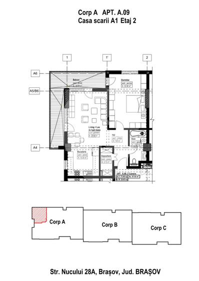 Carpathia Residence- Apartament 2 camere- Open-Space - 13
