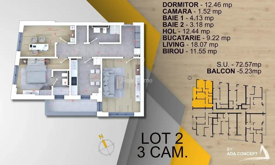 3 Camere | 2 kw Panouri Fotovoltaice | Parcare Gratis | STB 5min - 2
