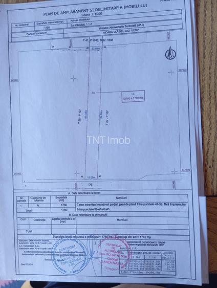 Teren Intravilan 1760mp | Caciulati - Moara Vlasiei | 14m deschidere - 2